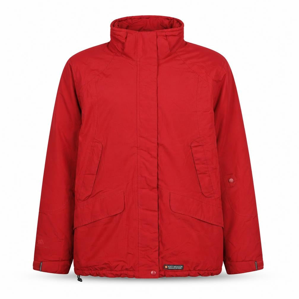 Mens UK Size XL Misty Mountain Red Parka Coat