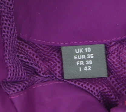 Womens UK Size 10 Regatta Purple Rain Coat