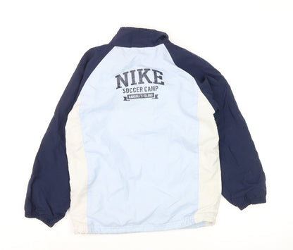 Nike Boys Blue 7-8 Years Track Jacket Soccer Camp Polyester