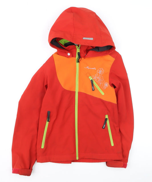 Boys UK Size 9-10 Years Sergent Major Red Soft Shell