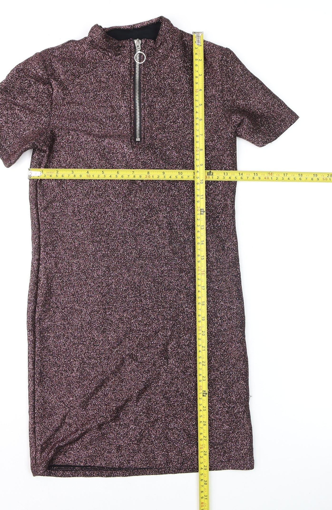 Womens UK Size S Light Before Dark Bodycon Dress