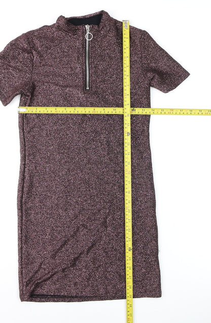 Womens UK Size S Light Before Dark Bodycon Dress