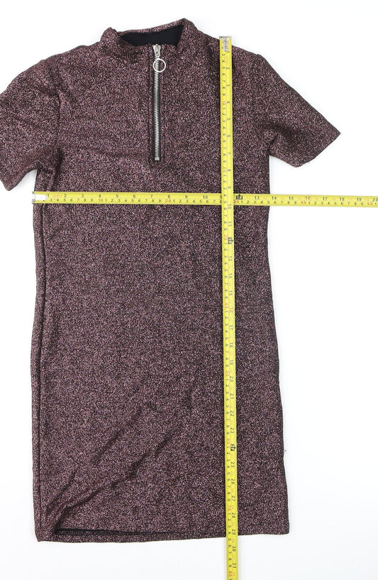 Womens UK Size S Light Before Dark Bodycon Dress