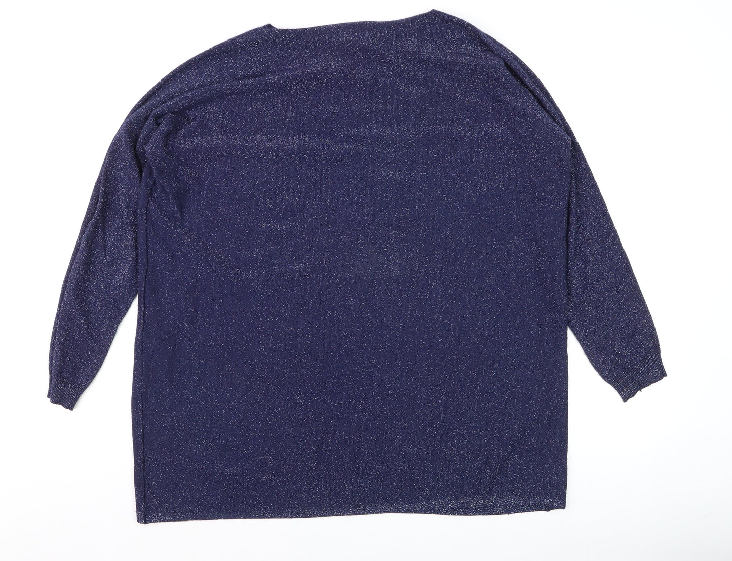 Womens UK Size S BLUOLTRE Blue Pullover Jumper
