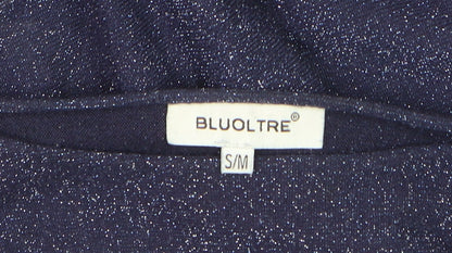 Womens UK Size S BLUOLTRE Blue Pullover Jumper