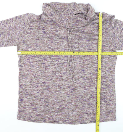 Womens UK Size 14-16 ISLE Purple Pullover Hoodie