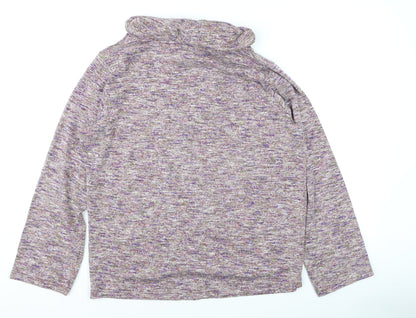 Womens UK Size 14-16 ISLE Purple Pullover Hoodie