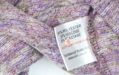 Womens UK Size 14-16 ISLE Purple Pullover Hoodie