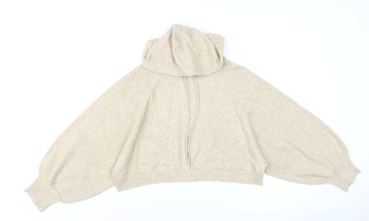 Womens UK Size M Topshop Beige Pullover Jumper
