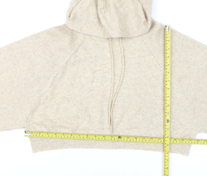 Womens UK Size M Topshop Beige Pullover Jumper