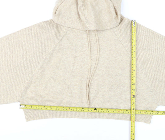 Womens UK Size M Topshop Beige Pullover Jumper