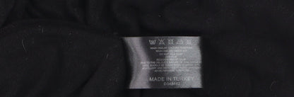 Womens UK Size 12 Label Lab Black Wrap Blouse