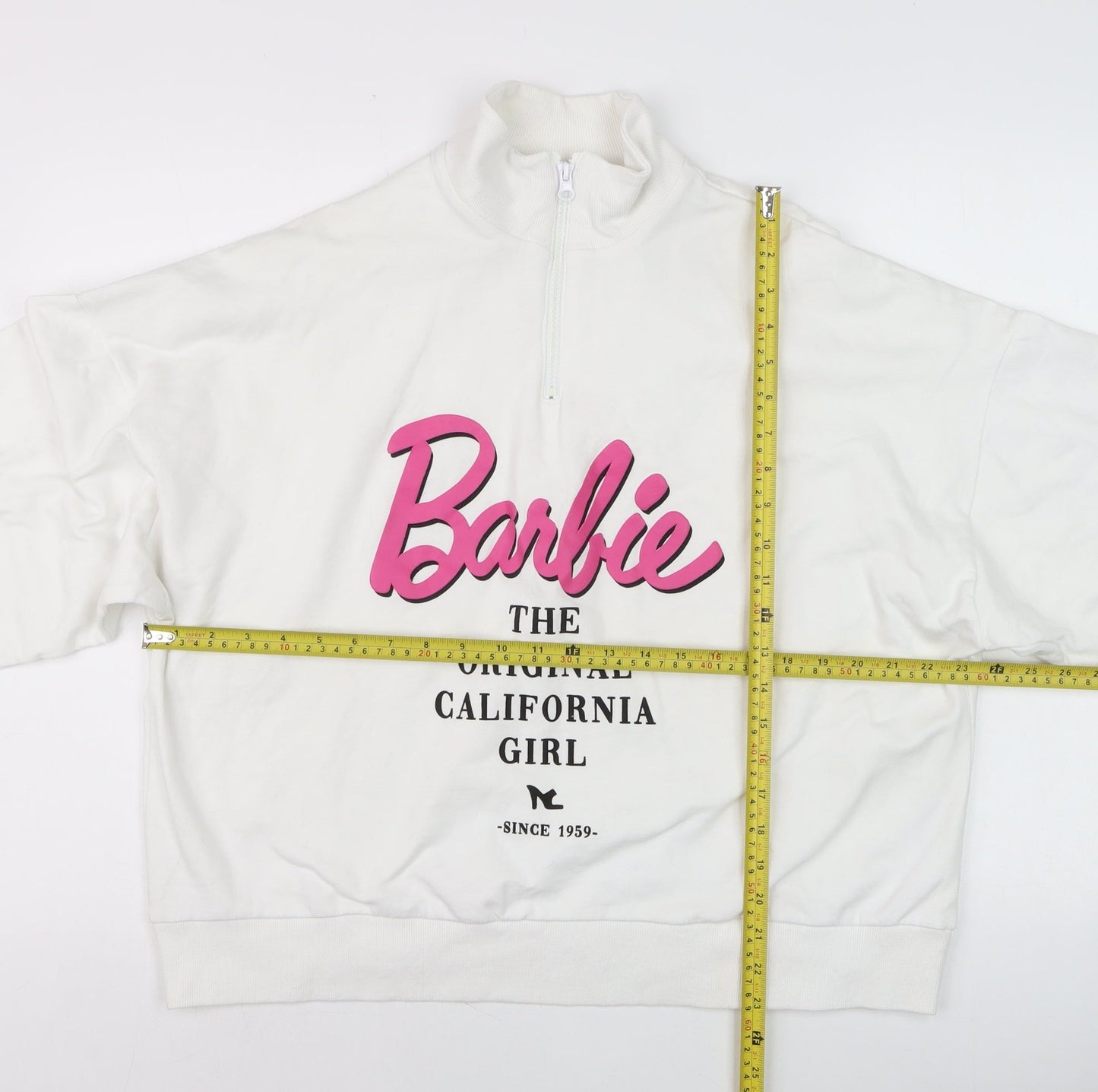 Womens UK Size 10 ASOS Design White Pullover Sweatshirt