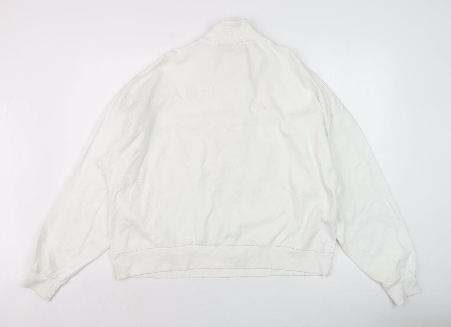 Womens UK Size 10 ASOS Design White Pullover Sweatshirt