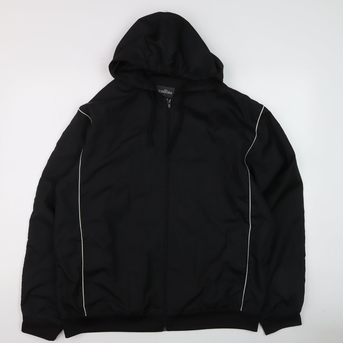 Mens UK Size M St. John's Bay Black Running & Jogging Walking Gym & Training Jac