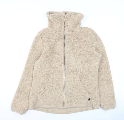 Womens UK Size S Skechers Beige Full Zip Hoodie