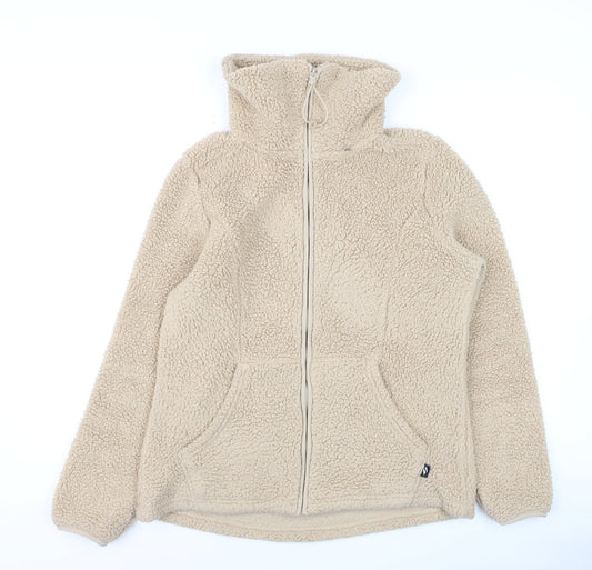 Womens UK Size S Skechers Beige Full Zip Hoodie