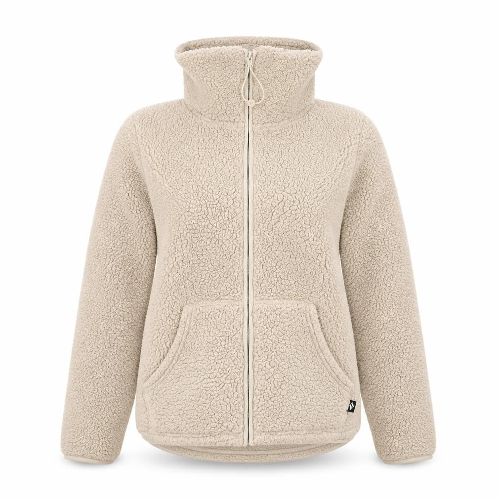 Womens UK Size S Skechers Beige Full Zip Hoodie