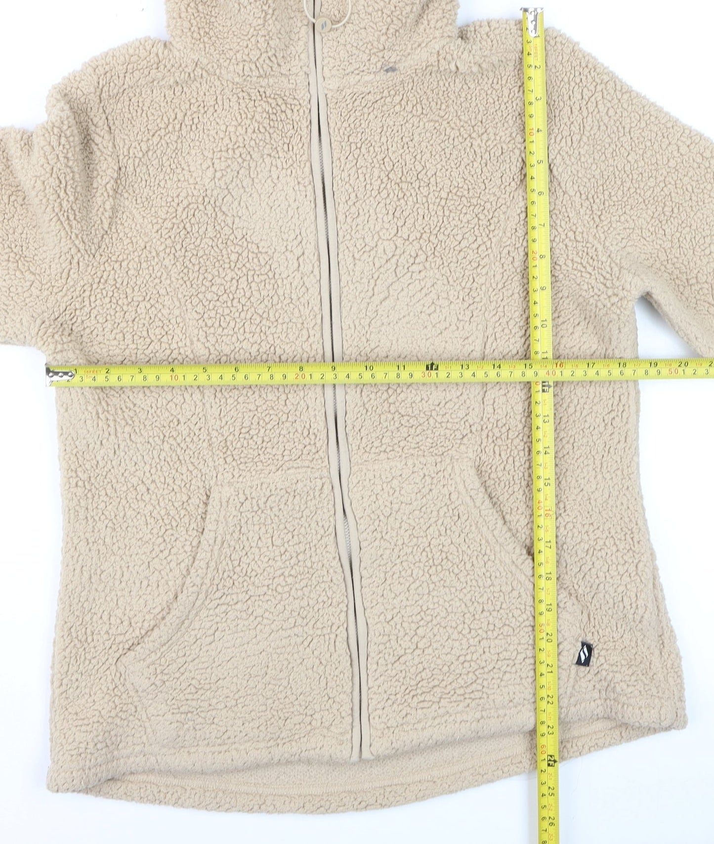 Womens UK Size S Skechers Beige Full Zip Hoodie