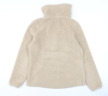 Womens UK Size S Skechers Beige Full Zip Hoodie