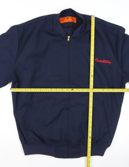 Mens UK Size L Red Kap Blue Bomber Jacket