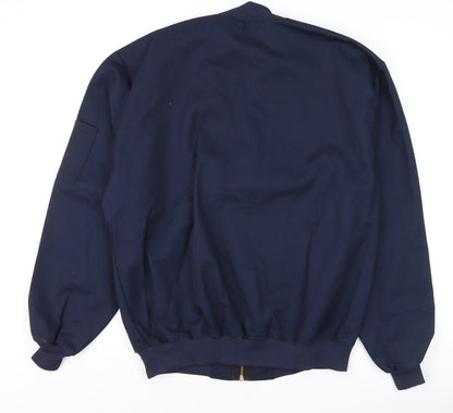 Mens UK Size L Red Kap Blue Bomber Jacket