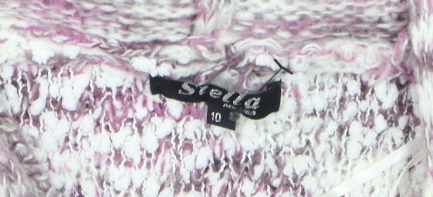 Womens UK Size 10 Stella Multicoloured Tunic Jumper