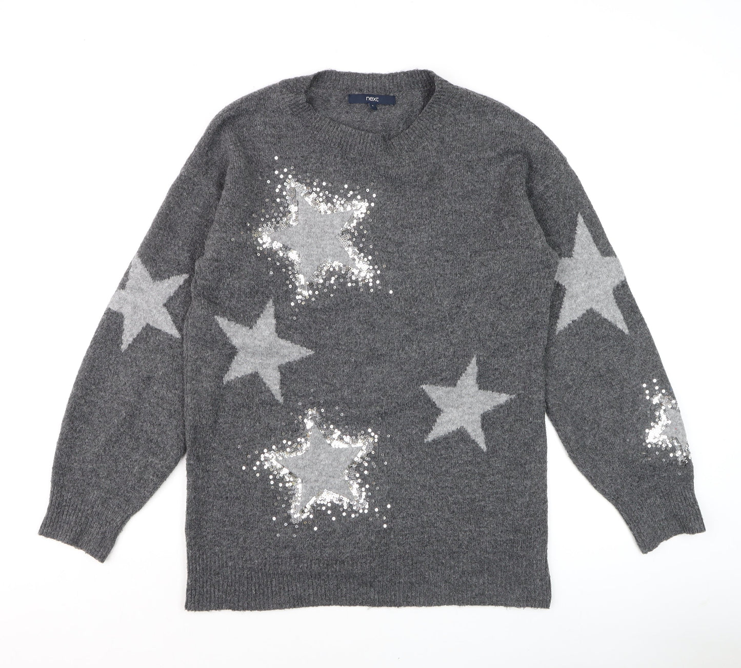 Womens UK Size S NEXT Grey Pullover Jumper