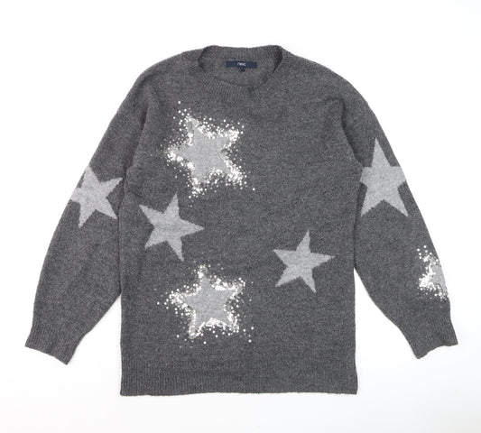 Womens UK Size S NEXT Grey Pullover Jumper