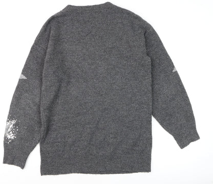 Womens UK Size S NEXT Grey Pullover Jumper