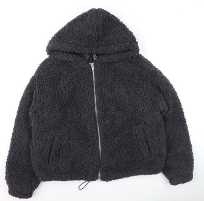 Womens UK Size M New Look Black Puffer Jacket