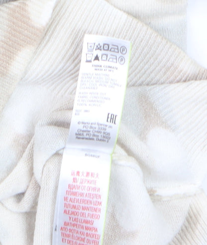 Womens UK Size 12 Marks and Spencer Beige Pullover Jumper