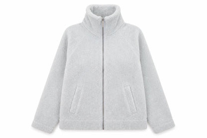 Part Two Womens Grey Fleece Zip Jacket Size 14 Warm Autumn Layer