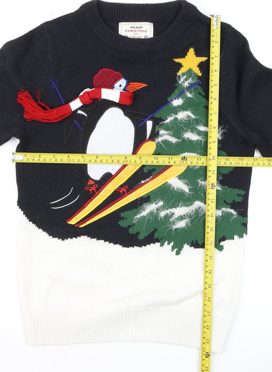 Womens UK Size XS NEXT Black Pullover Jumper
