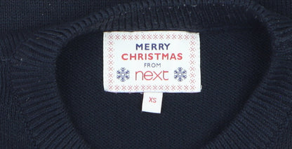 Womens UK Size XS NEXT Black Pullover Jumper