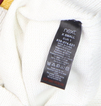 Womens UK Size XS NEXT Black Pullover Jumper