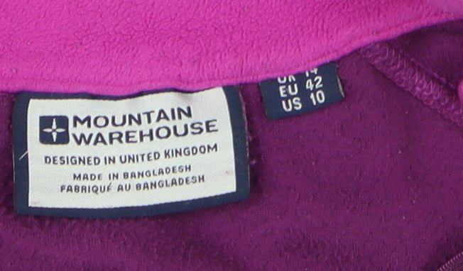 Womens UK Size 14 Mountain Warehouse Purple Pullover Sweatshirt