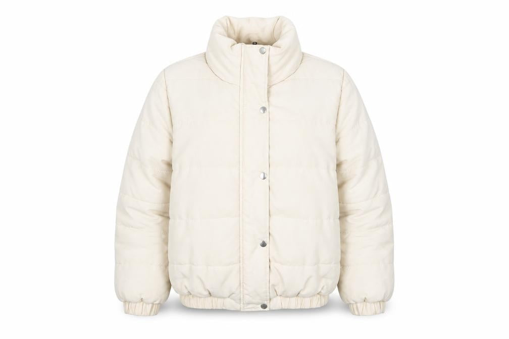 Womens UK Size 10 Boohoo Beige Puffer Jacket