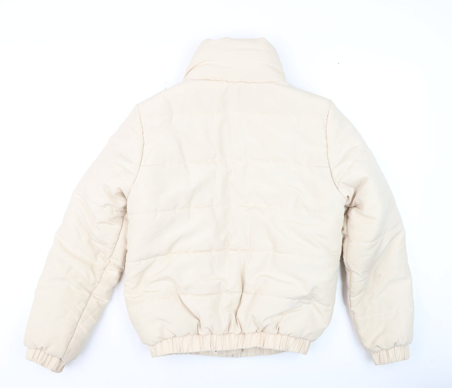 Womens UK Size 10 Boohoo Beige Puffer Jacket