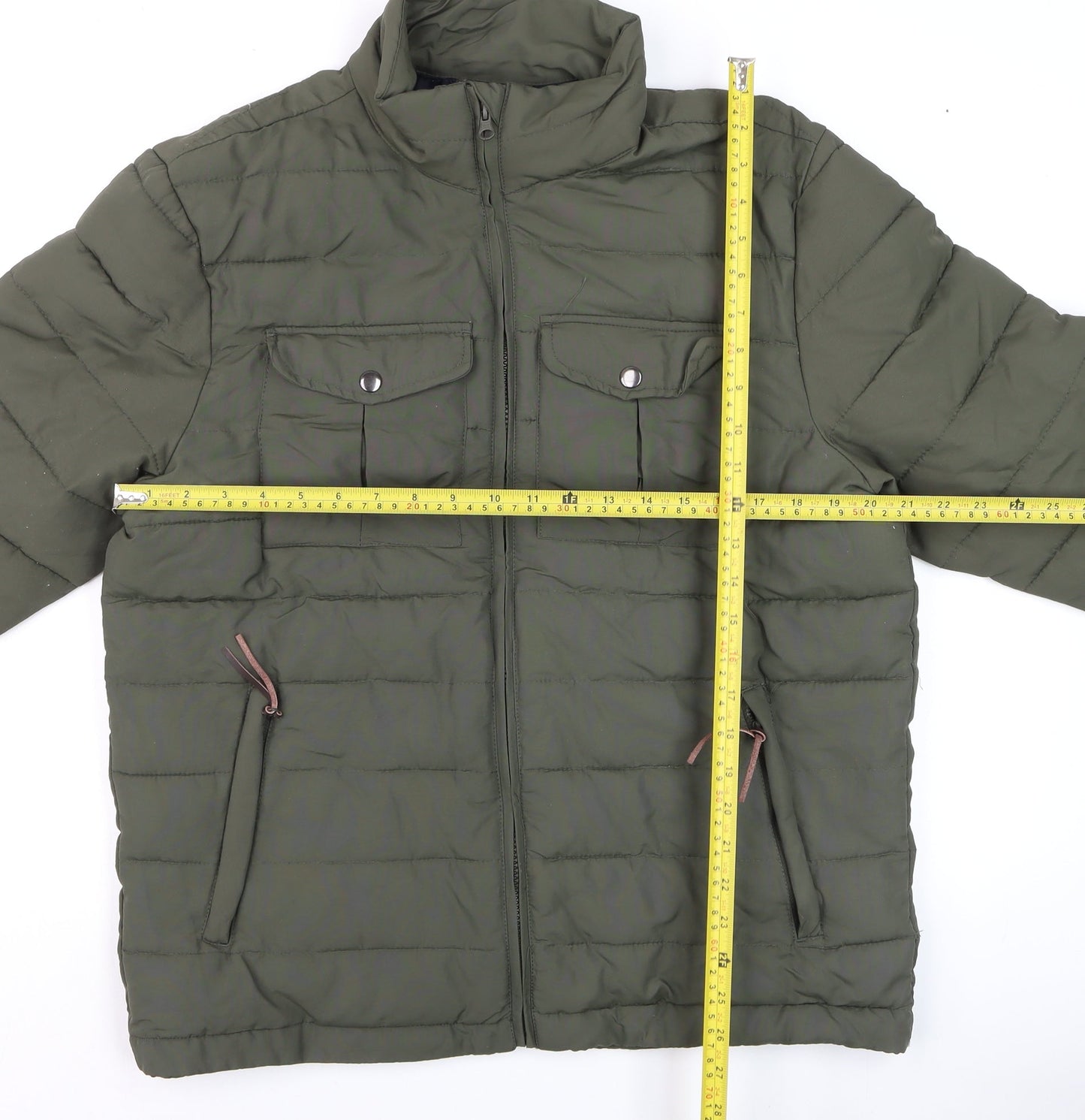 Mens UK Size M Avenue Green Puffer Jacket