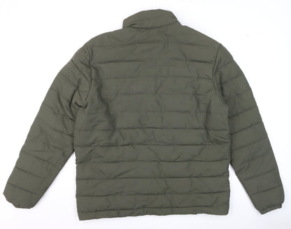 Mens UK Size M Avenue Green Puffer Jacket