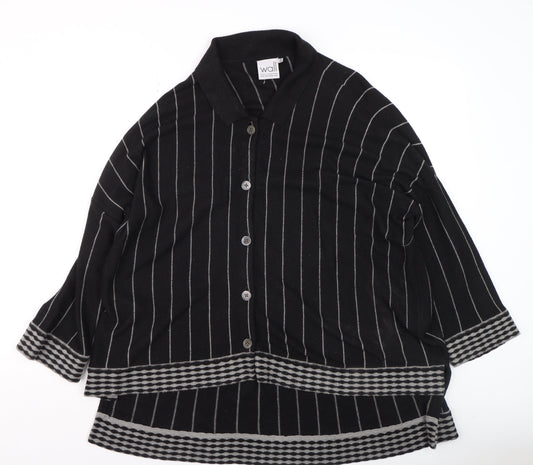 Womens UK Size S Wall Black Cardigan Jumper