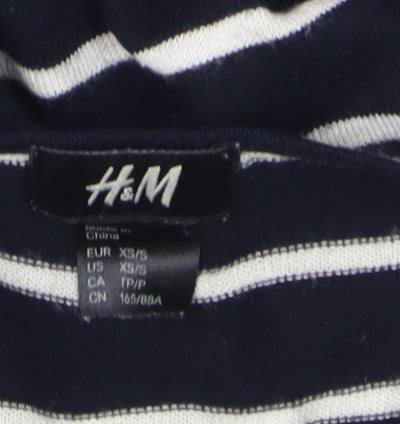 Womens UK Size XS H&M Blue Pullover Jumper