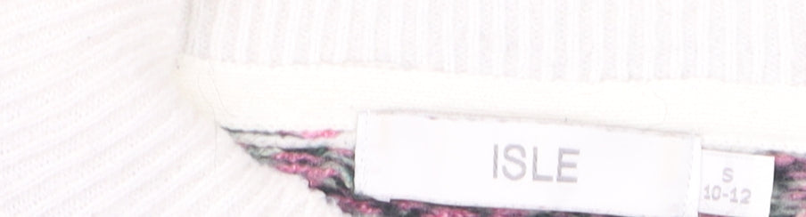 Womens UK Size S Isle Multicoloured Pullover Jumper