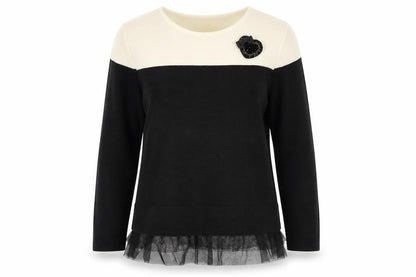 Womens UK Size 10 Maria Bellentani Black Pullover Jumper