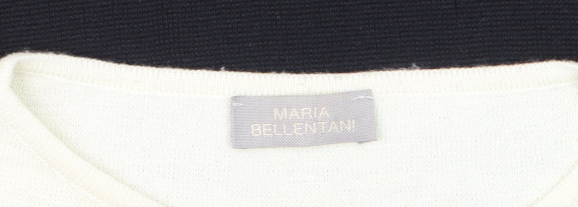 Womens UK Size 10 Maria Bellentani Black Pullover Jumper