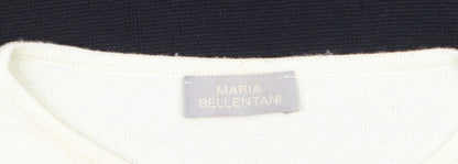 Womens UK Size 10 Maria Bellentani Black Pullover Jumper