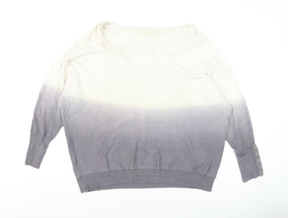 Womens UK Size 14 Mint Velvet Grey Pullover Jumper