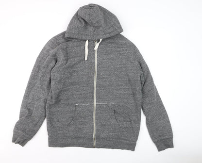 Mens UK Size XL Stanley & Stella Grey Full Zip Hoodie