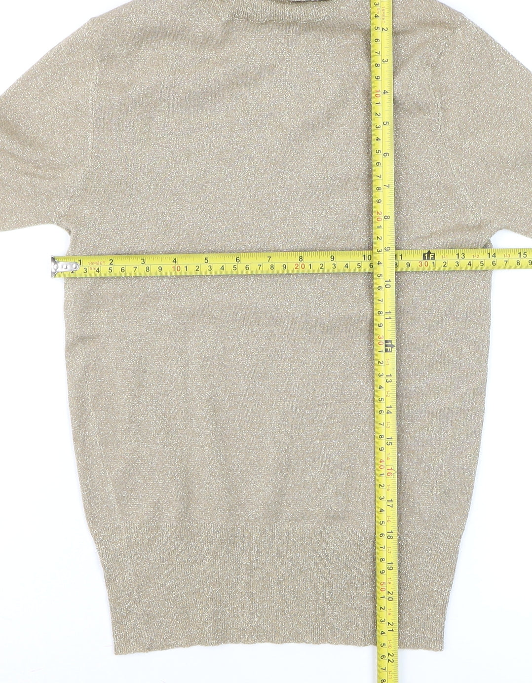 Womens UK Size S Zara Beige Basic Blouse